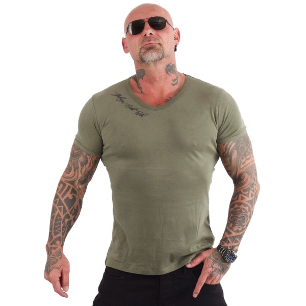 Basic Line V Neck T-Shirt