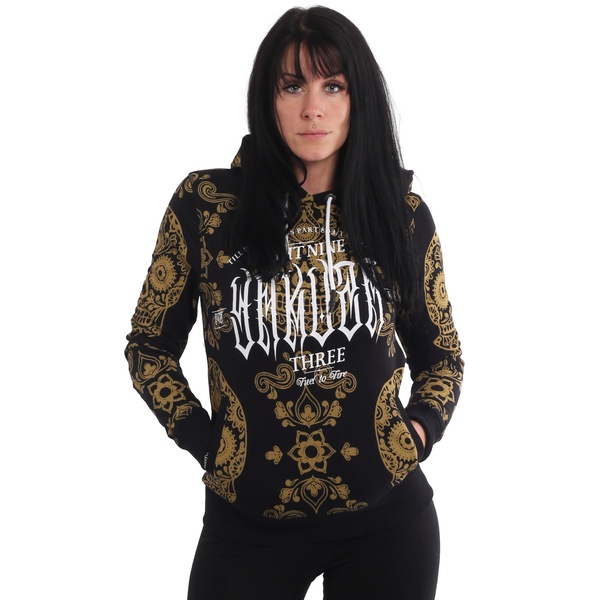 Skull Pattern Allover Hoodie